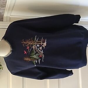 Vintage Southern Lady Christmas 🎄 Cardinal sweatshirt 1X
